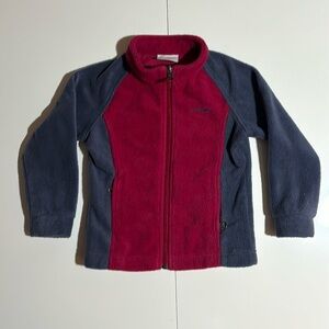 Columbia Toddler Fleece Jacket - Size 4T - Red & Navy
